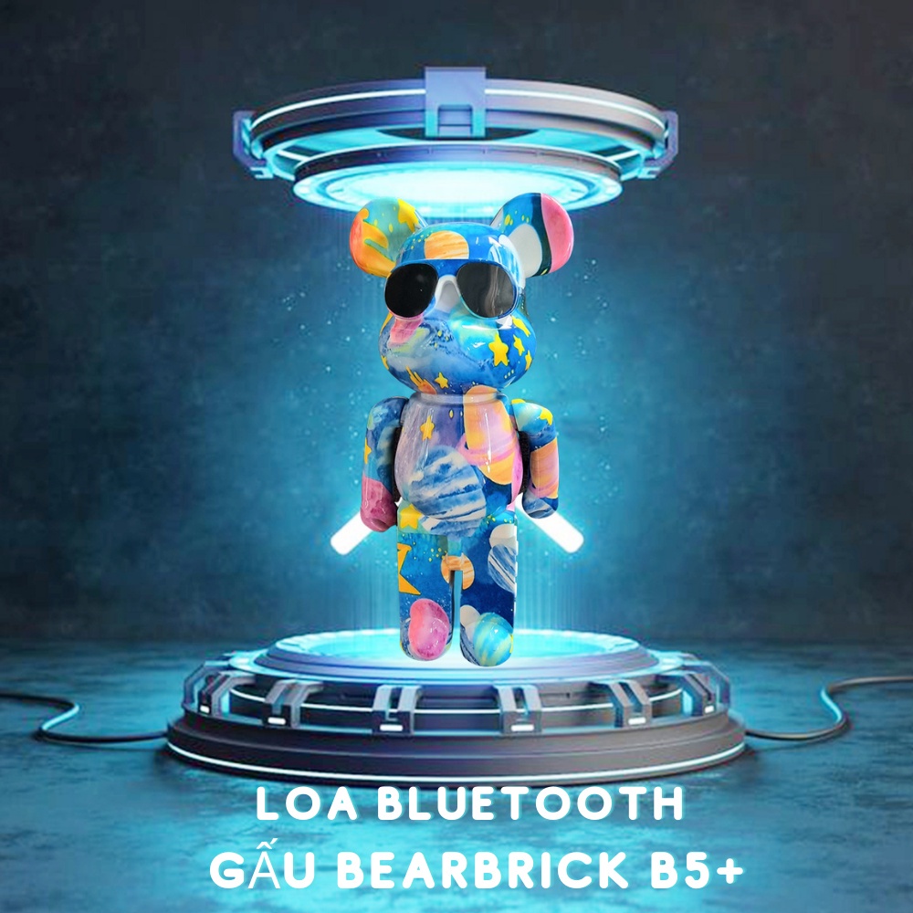 Loa Bluetooth B5+ Hình Gấu Bearbrick , Chất Âm Cực Hay - Mẫu Mới Nhất - Chính Hãng HD DESIGN