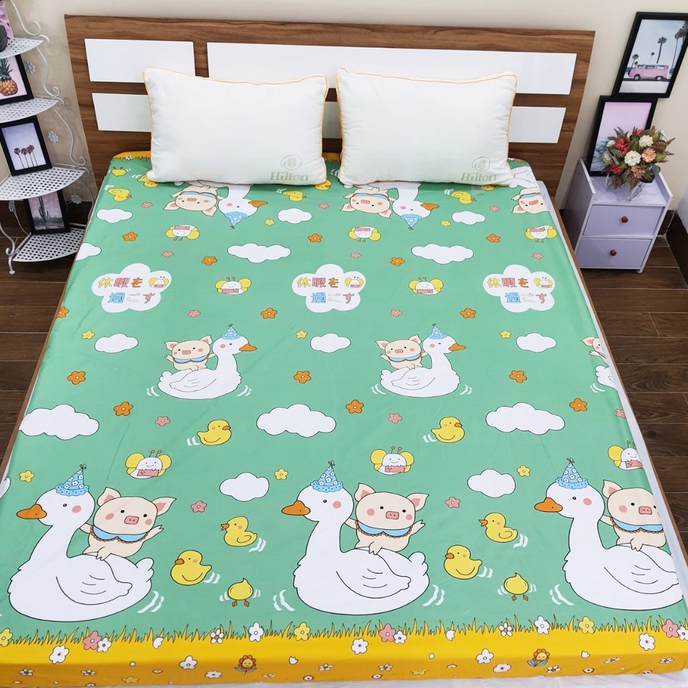 Ga chống thấm Cotton Cho bé Loại dày Siêu Chống thấm thoáng mát (Chất lượng cao - Được chọn mẫu)