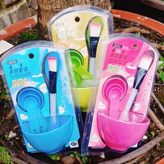 Bộ Chén Cọ Trộn Mặt Nạ Đắp Mặt 4in1