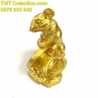 Tượng Con Chuột Vàng, Phong cách tượng sang trọng; 8 x 5 x 8cm (Dài X Rộng X Cao) - SP005164