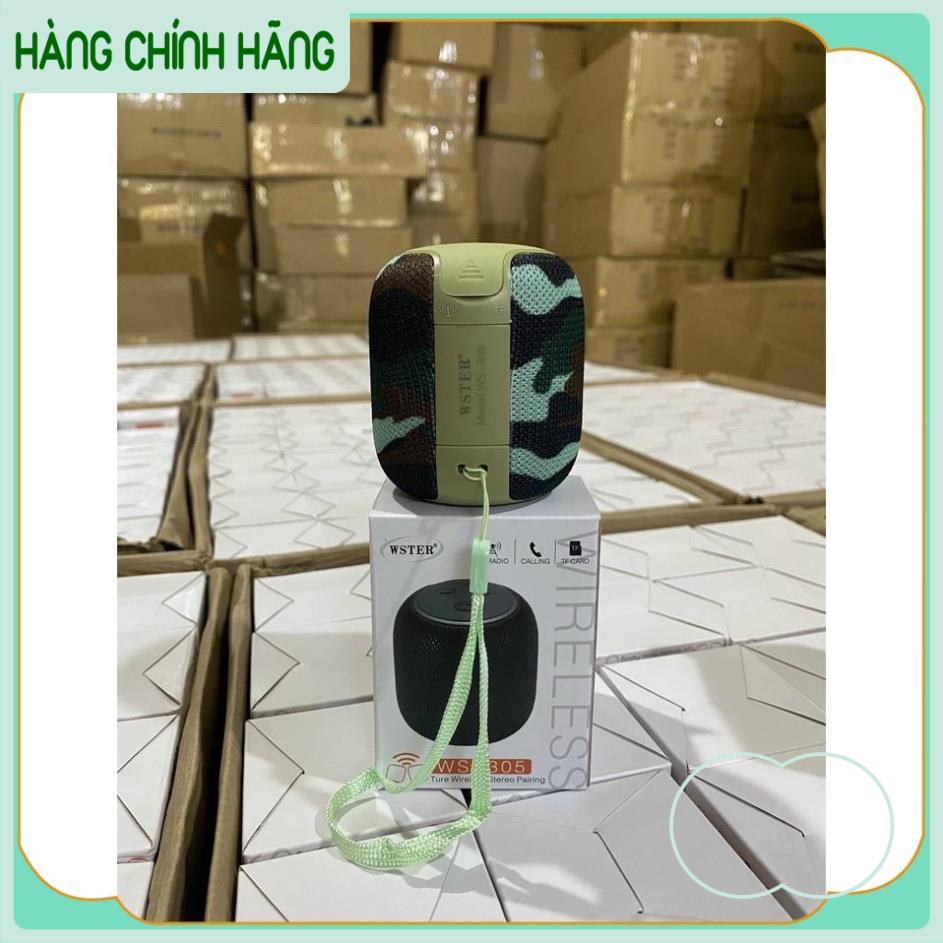 Loa Bluetooth Wster WS 305 mini, loa cầm tay bass mạnh cho laptop pc  Chính Hãng BH 12 Tháng
