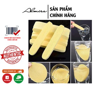 Bọt biển - Bông Nở Rửa Mặt Chivey 12 Miếng / Miếng Mút Rửa Mặt Dạng Nén ( Gói 12 thanh)