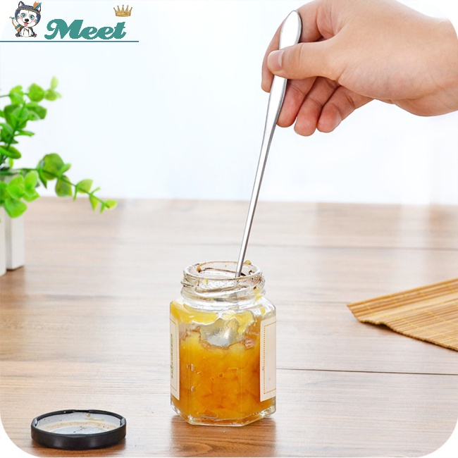 Muỗng Khuấy Bằng Thép Không Gỉ Đầu Tròn Dài 32cm 26cm 20cm Đa Ứng Dụng