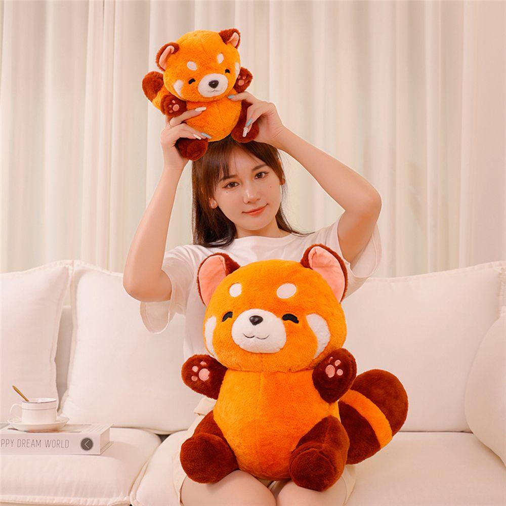 Kenton Thú Nhồi Bông Hình Gấu Trúc Màu Đỏ Mềm Mại Trang Trí Phòng Ngủ Cho Bé