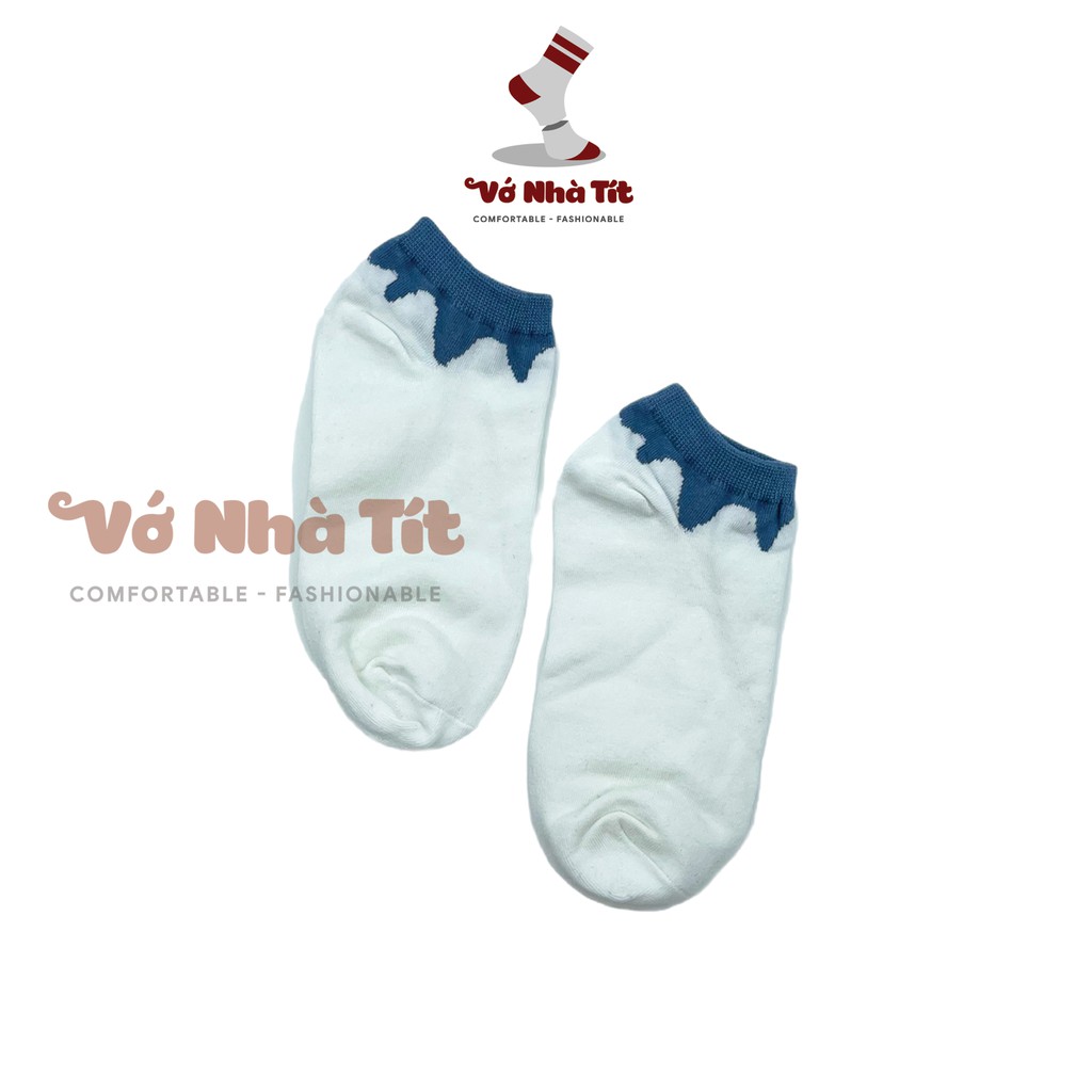 Vớ Cotton Cổ Ngắn Kẻ Sọc Ca Rô Xinh Xắn Cho Nữ - Vớ Nhà Tít