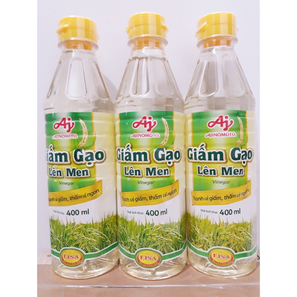 Giấm Gạo Lên Men Ajinomoto Chai 400ml
