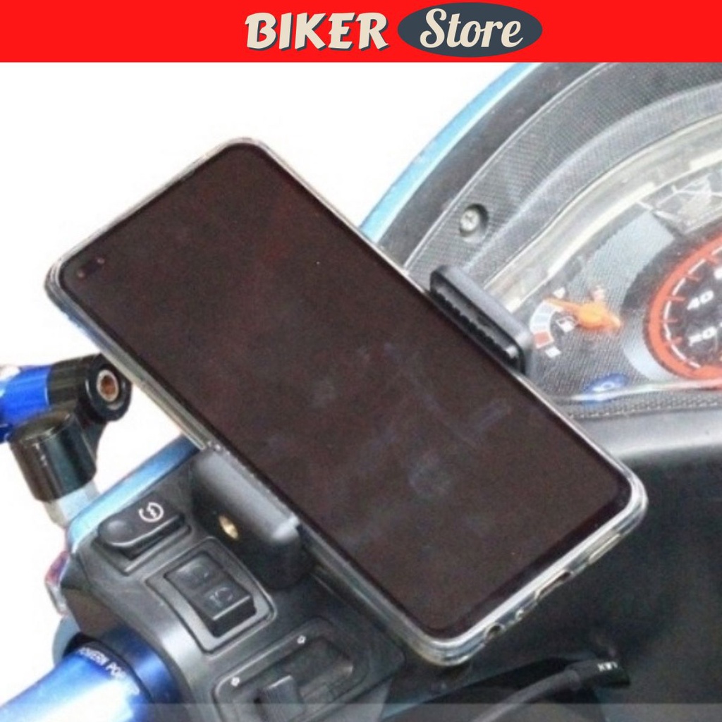Giá điện thoại xe máy, kẹp điện thoại xe máy dán lên đồng hồ + tặng thêm 1 keo 3M