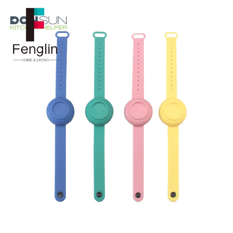 [Hàng mới về] đựng nước rửa tay Vòng đeo tay silicon khử trùng không cần rửa tay đựng nước chai nước hoa
