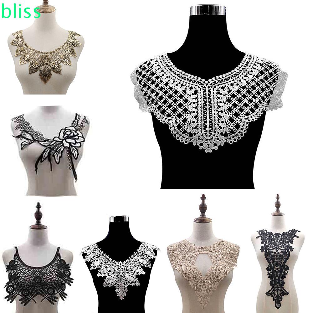 Vải Ren Thêu Cổ Áo 3D DIY 8 Kiểu