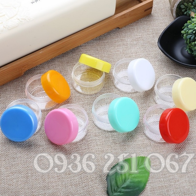Hũ nhựa 10g_ nguyên liệu làm mỹ phẩm handmade