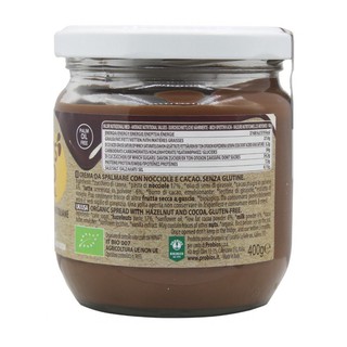 Bơ hạt phỉ cacao hữu cơ Probios 400g
