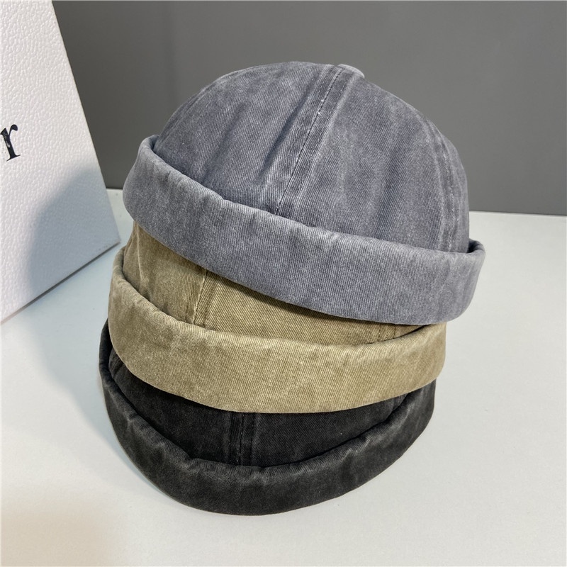 Mũ beret không vành phong cách thời trang Hong Kong cổ điển cho nam 19138