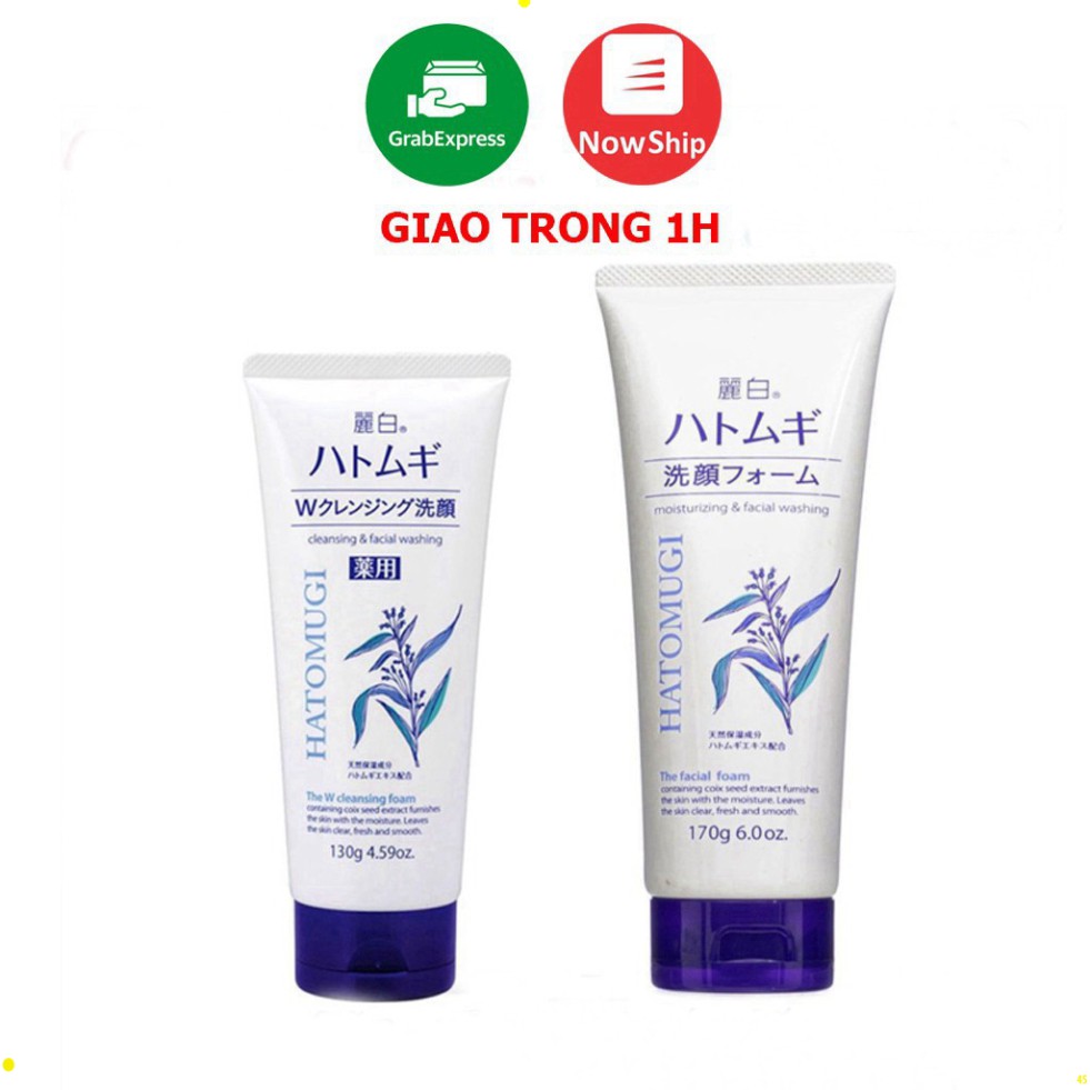 Sữa rửa mặt ý dĩ Hatomugi Naturie, sữa rửa sạch da mặt Nhật Bản khj