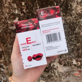 Vitamin E đỏ của Nga- hộp 30 viên- hàm lượng 400mg