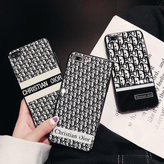 [ IPHONE ] Ốp Lưng Kính Cường Lực Christian Dior - A137  - Đậu Case