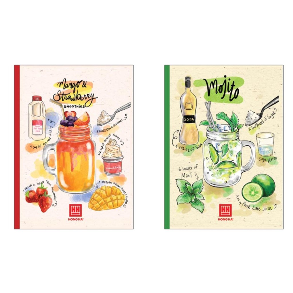 Vở kẻ ngang Hồng Hà COCKTAIL 80tr/120tr/200tr