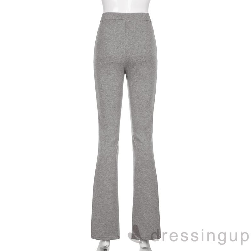 Quần Dài Xẻ Tà Phong Cách Hàn Quốc Cá Tính Cho Nữ