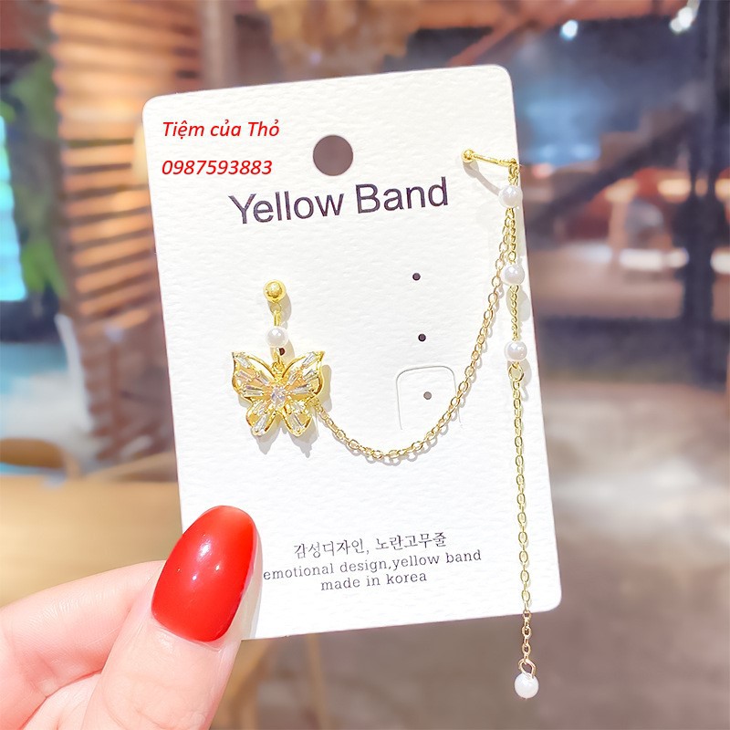 Bông tai mạ bạc S925 phong cách Hàn Quốc (PK27)