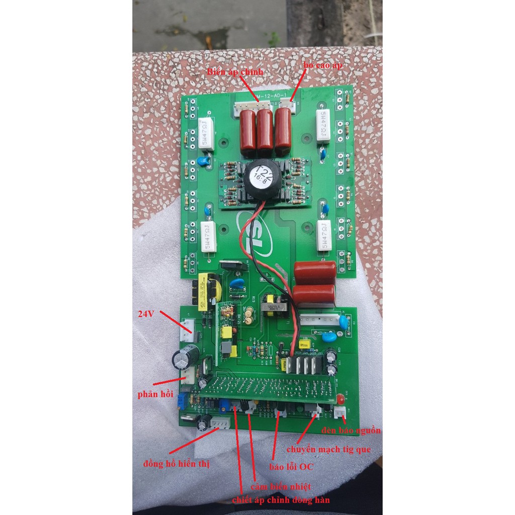 bo mạch công suất máy hàn loại 12 mosfet