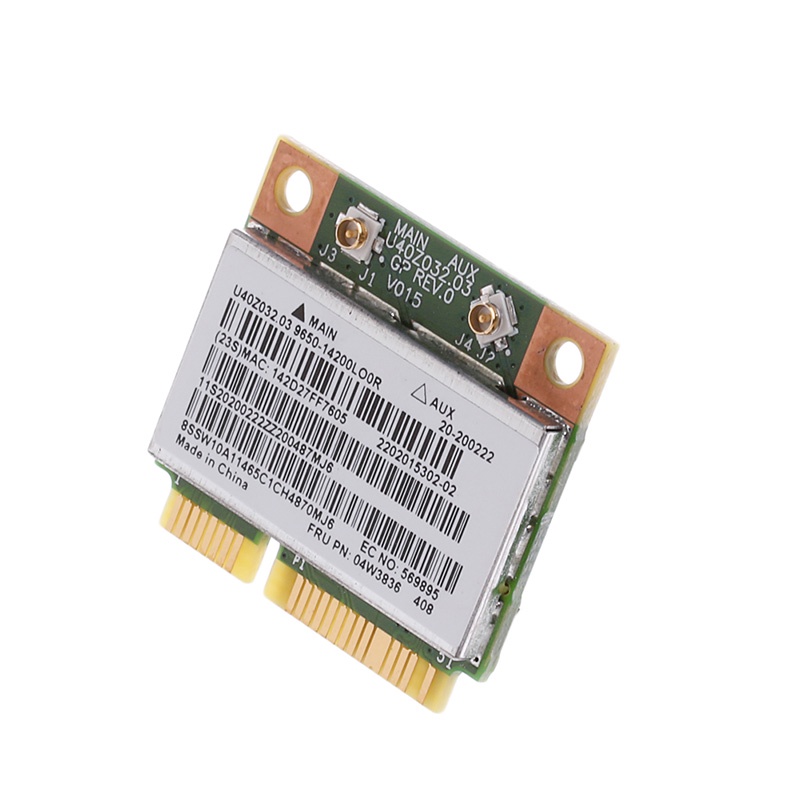 Thẻ Không Dây Băng Tần Kép Hình Ngôi Sao Bcmmy Cho BCM943142Card Mạng Mini PCI-e 2.4G / 5G BT4.0 Pcie 802.11b / g / n