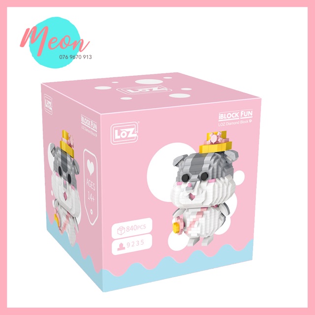 Xếp hình lego chuột lang - Miniblock cute hamsters size L