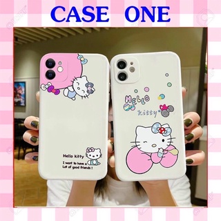 Ốp lưng mèo hello kittY dễ thương cạnh vuông giả ip12 5/5s/6/6plus/6s/7/7plus/8/8plus/x/xr/xs/11/12/pro/max