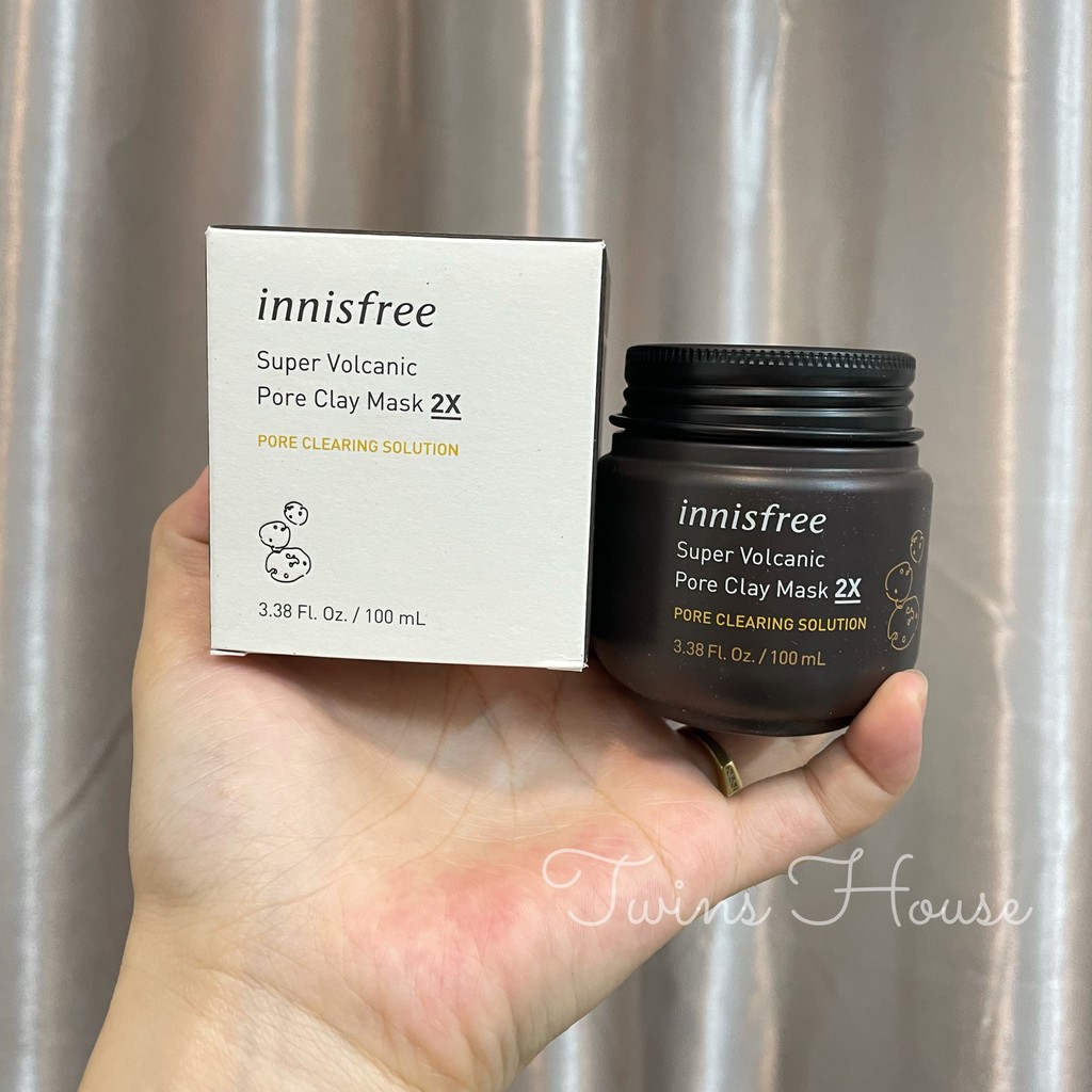 Mặt Nạ Đất Sét Tro Núi Lửa INNISFREE Super Volcanic Pore Clay Mask 2x