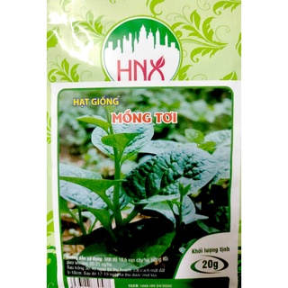 Hạt giống rau mồng tơi 20g