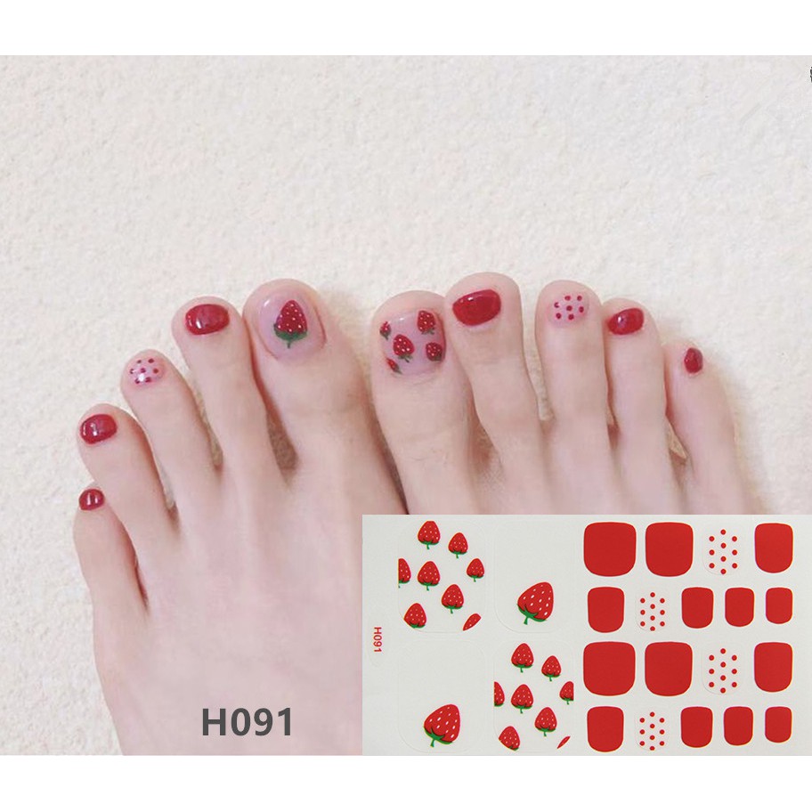 Giấy dán móng tay giả kèm keo dán chống nước