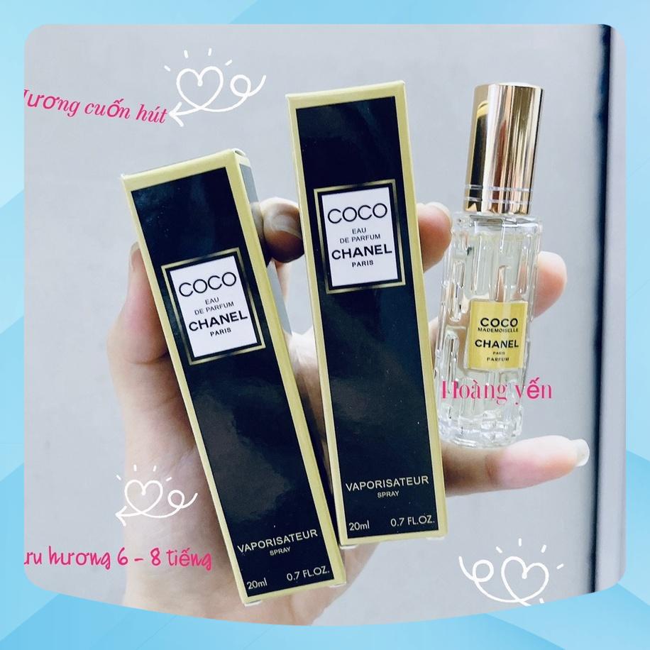 [Sỉ 7k] Nước Hoa Nữ CC chai đen 20ml hương thơm nữ tính nhẹ nhàng lưu hương 6 - 8 tiếng, tiện lợi khi mang theo.