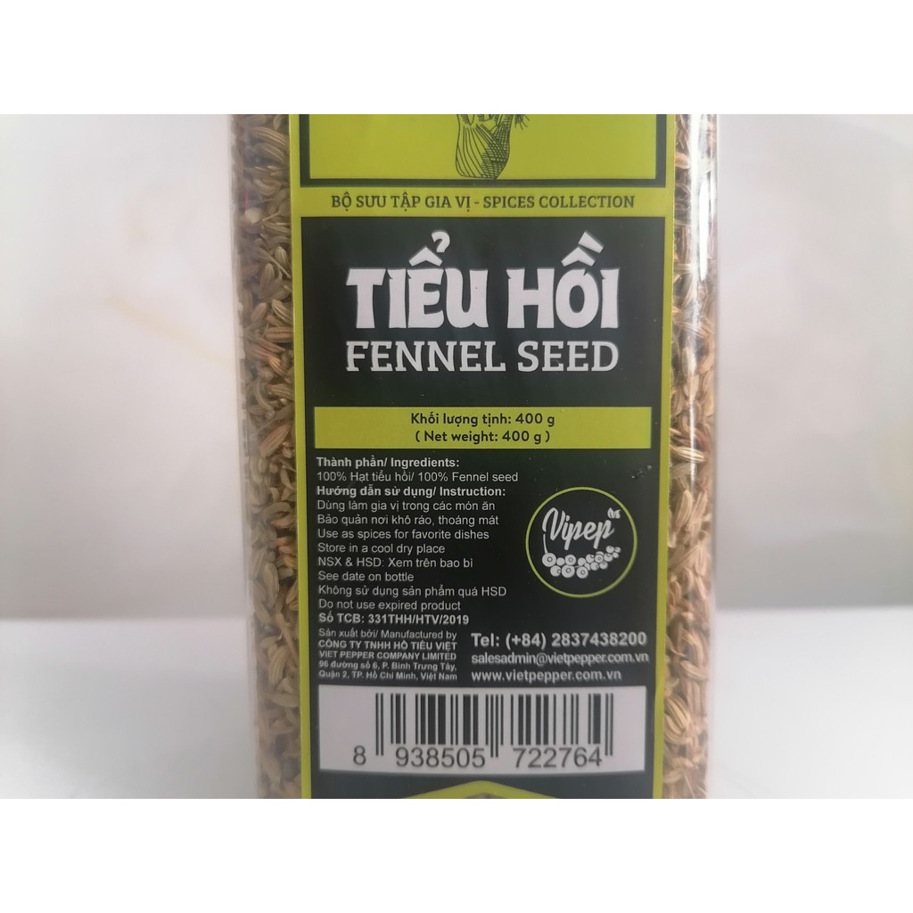 [400g] Hạt Tiểu hồi [VN] VIPEP Fennel Seed (bph-hk)