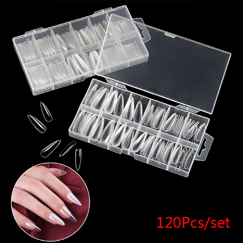 Set 120 Miếng Gel Poly Đắp Móng Hai Mặt Tiện Dụng
