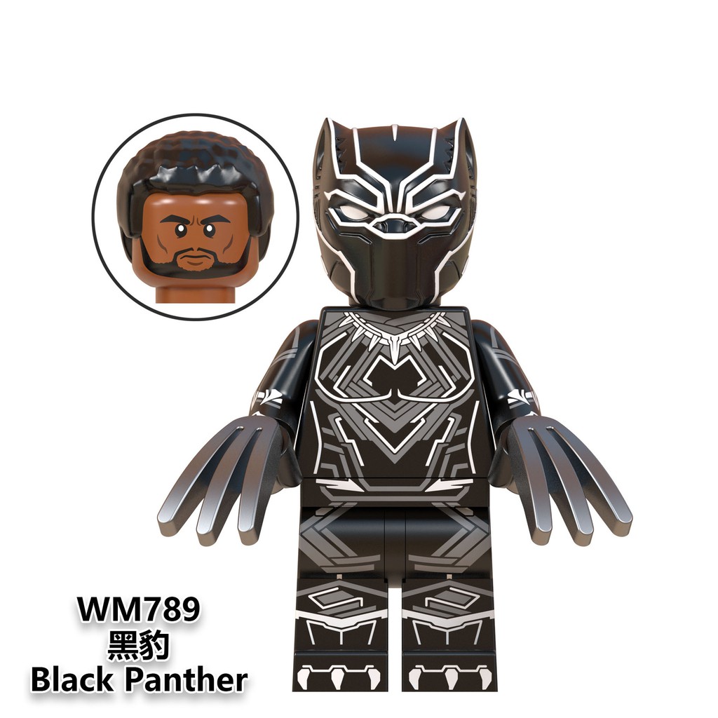 Minifigures Marvel DC Các Mẫu Nhân Vật Thanos Ironman Black Panther War Machine Doctor Stranger WM6072