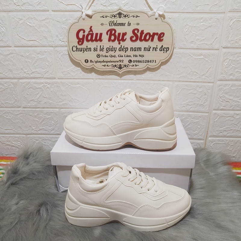 Giày Thể Thao Sneaker Nữ GC Trơn Chất Đẹp