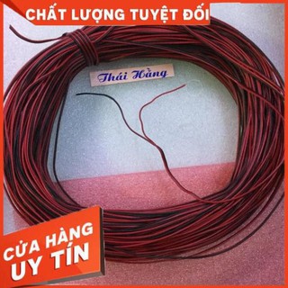 [Shop Uy Tín] dây đôi đỏ đen 0.2 li giá 100 mét [FreeShip]