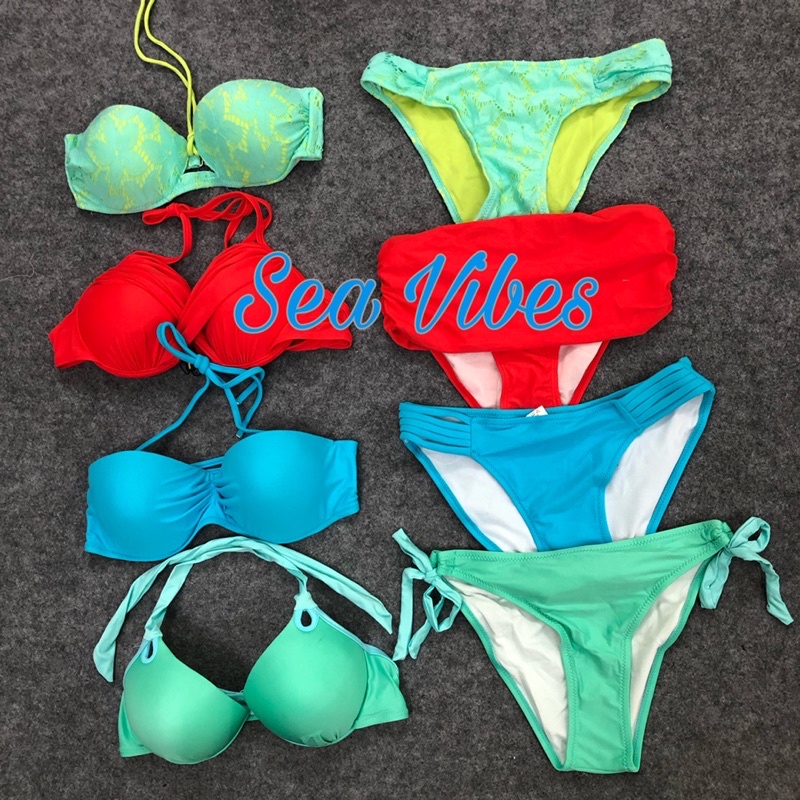 Bikini Nữ Hai Mảnh Nhiều Kiểu Sẵn Mút Ngực Nâng Ngực