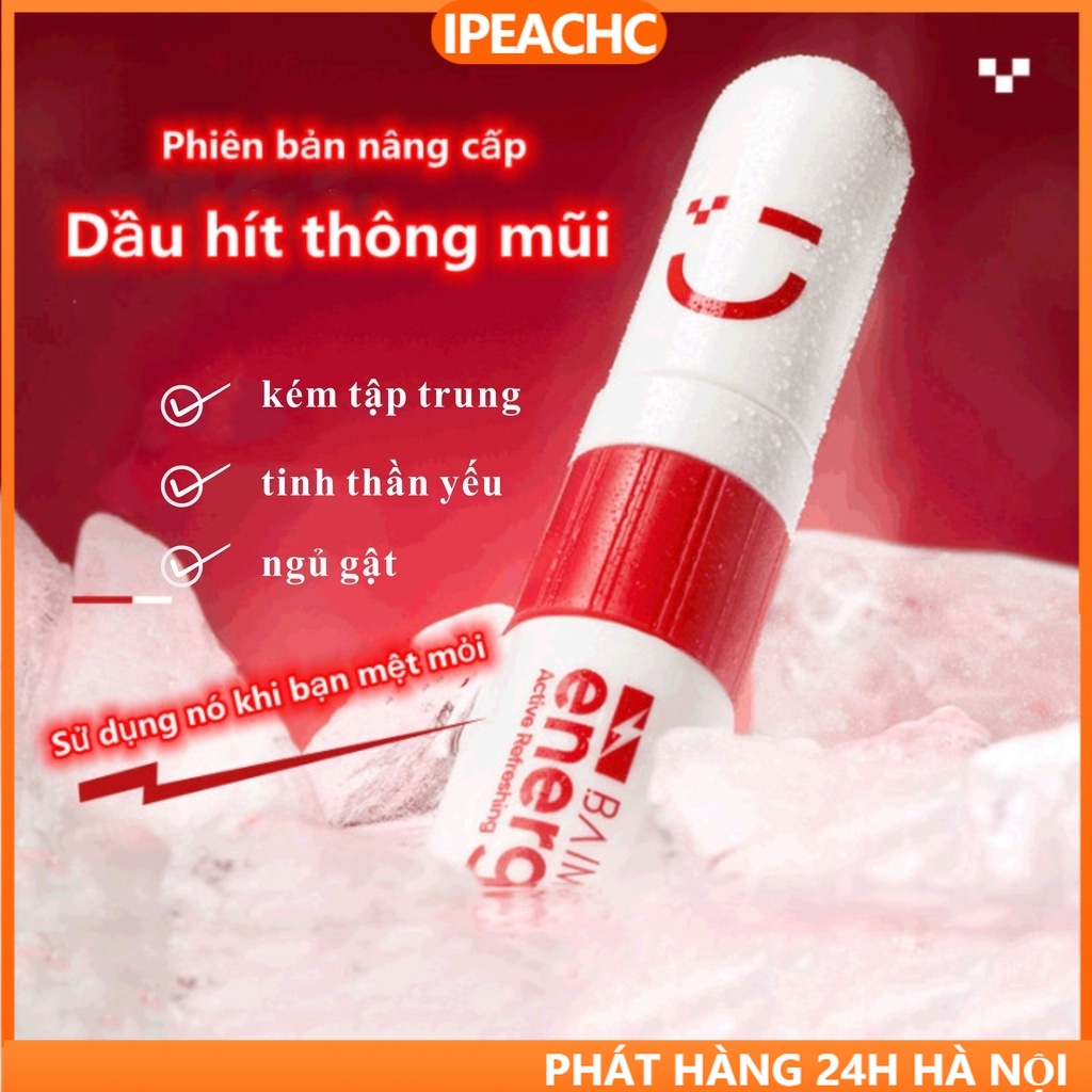 Dầu hít thông mũi 4g chiết xuất bạc hà tươi mát tiếp thêm năng lượng tái tạo sức sống