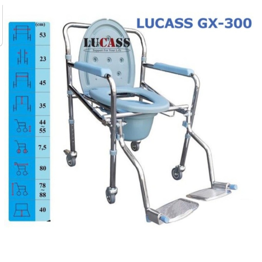 [y tế gia đình]Ghế bô vệ sinh Lucass/PA cho người già, người khuyết tật các loại