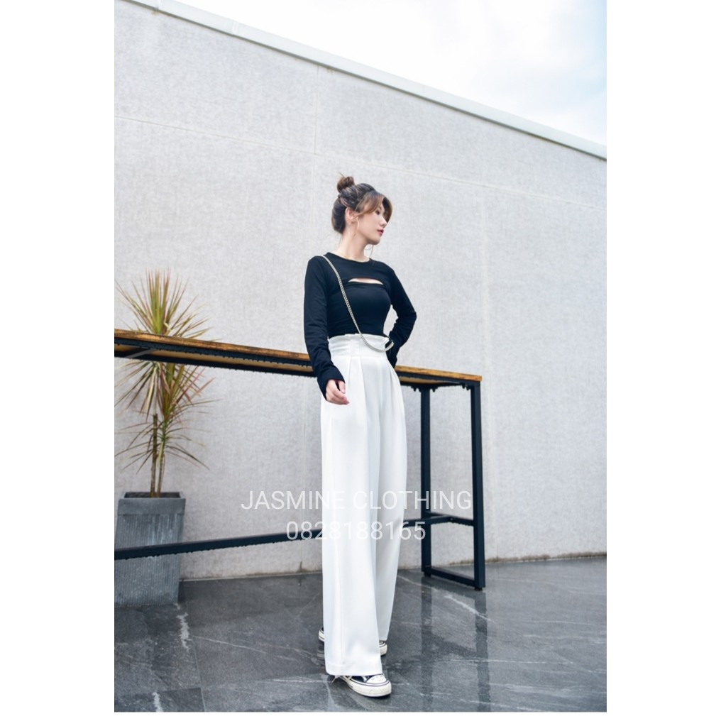 [CLip + Ảnh thật] QUẦN LỤA TRƯỢT CẠP CAO DÀI 104CM SIÊU HACK DÁNG SALE 50% | BigBuy360 - bigbuy360.vn