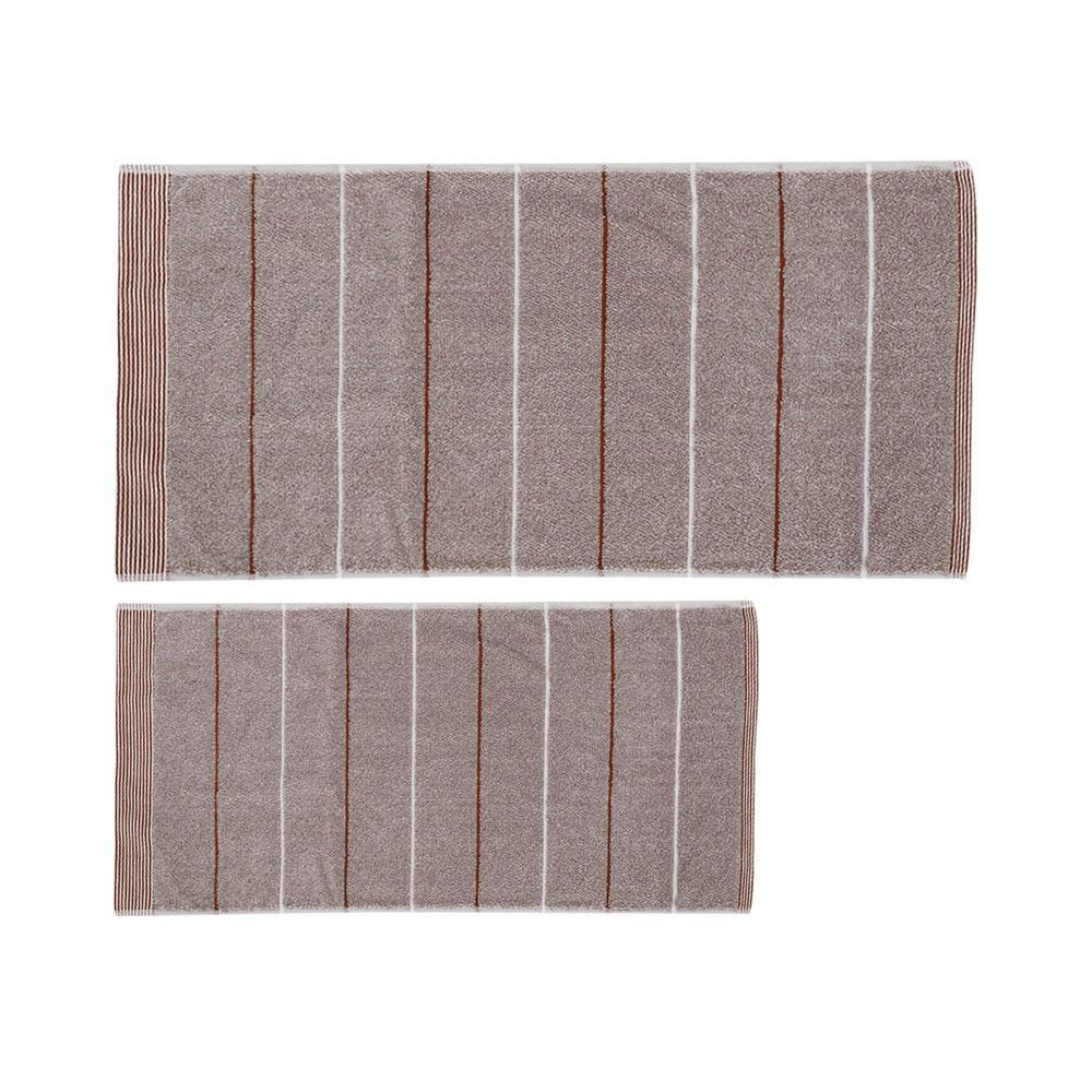HomeBase HLS Bộ 2 khăn cotton CELON W140xD1xH70 Cm màu nâu