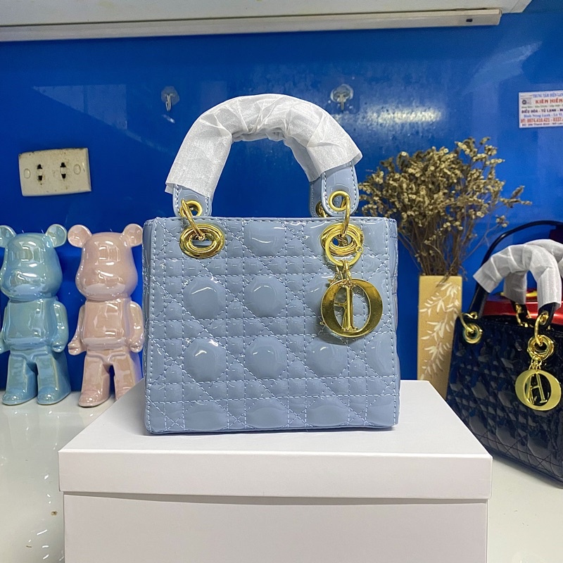 Túi xách nữ cầm tay bản da bóng 3 ô  DiDiBag