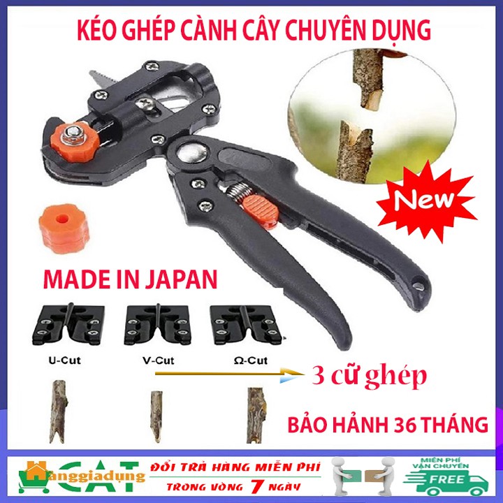 [Hàng Nhật xịn] Kéo cắt ghép cành cây chuyên dụng lưỡi thép SK5 dành cho thợ làm vườn