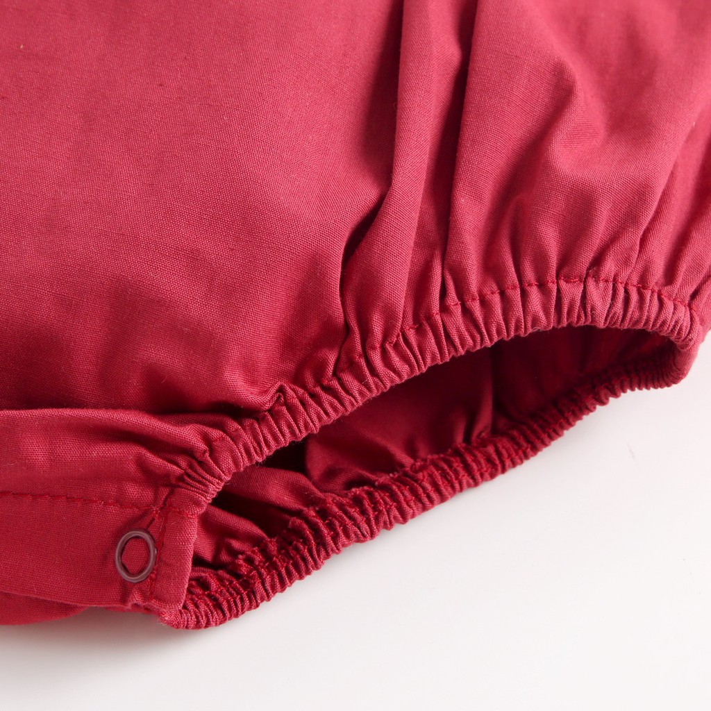 Bộ đồ liền thân Sanlutoz bằng cotton họa tiết hoa đáng yêu cho bé gái