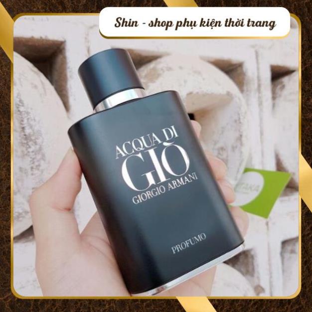 Nước hoa nam dầu thơm nam tính Giò Đen Aqua Di Gio Profumo 100ml lưu hương lâu mạnh mẽ cuốn hút - Shin Shop | BigBuy360 - bigbuy360.vn