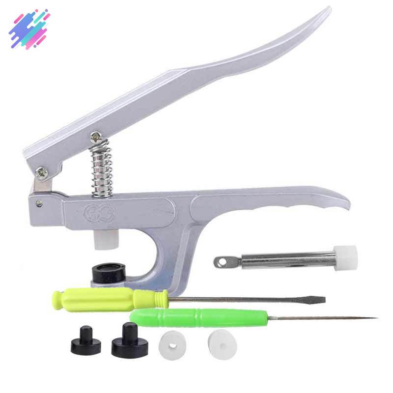 Máy bấm nút + 150 nút 1.2cm bằng nhựa chất lượng cao