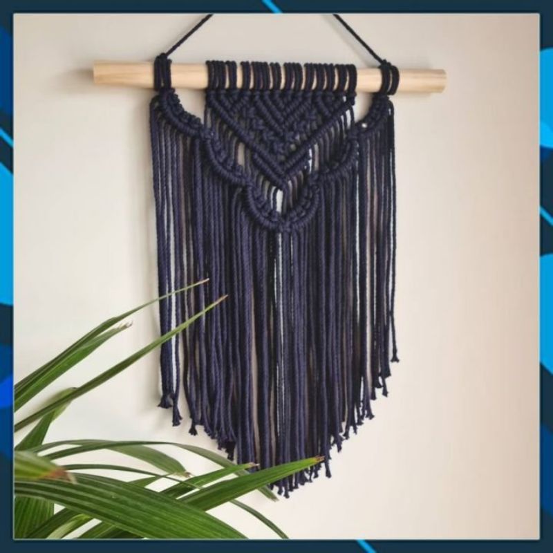 Macrame mini Treo Tường decor phòng size 30x45cm