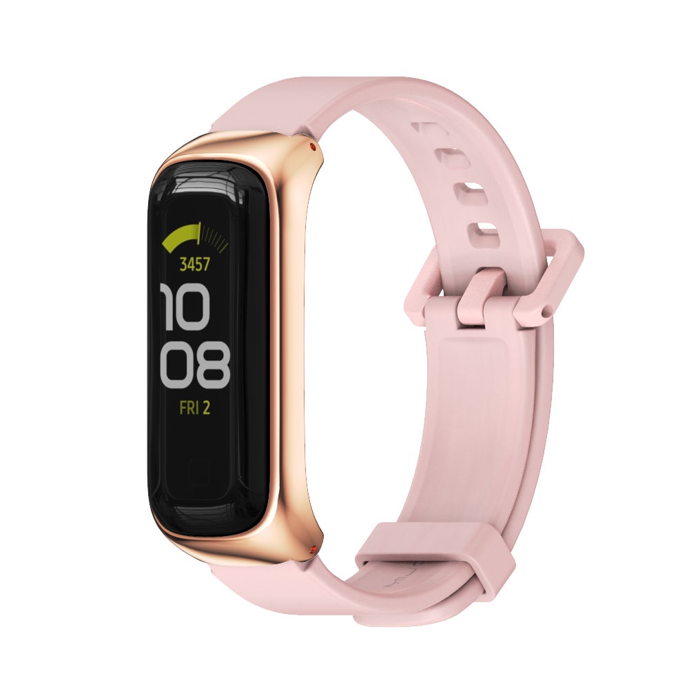 Dây Đeo Thay Thế Bằng Silicon Mềm Khung Kim Loại Cho samsung galaxy fit 2 fit2 sm r220