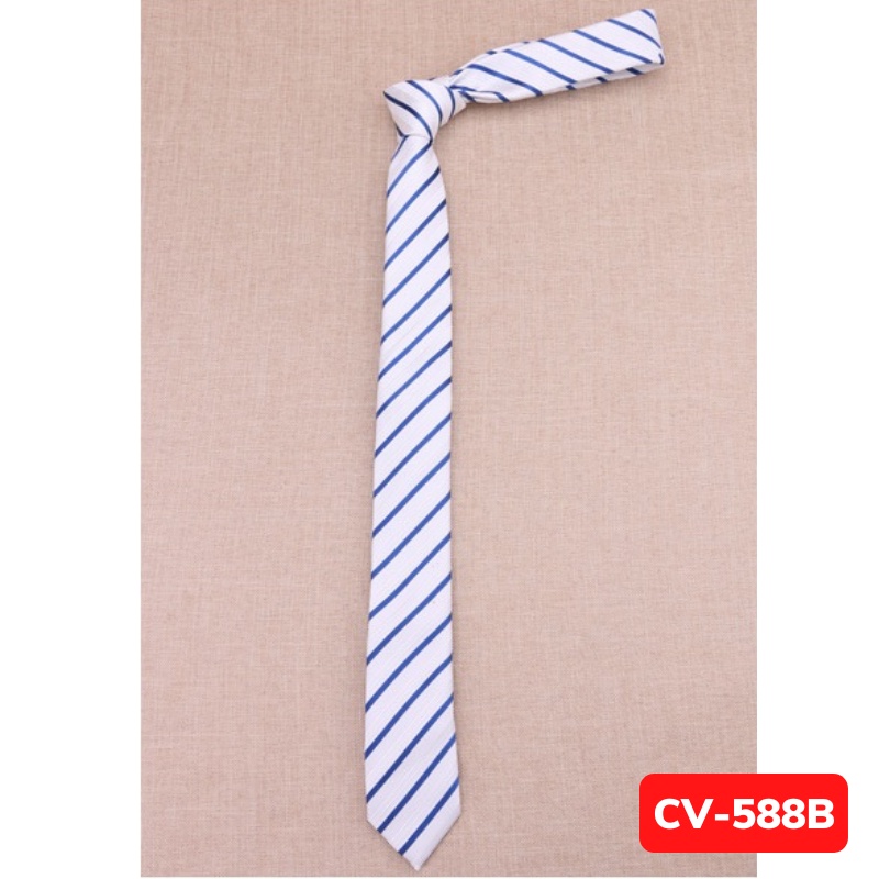 Cà vạt Nam bản nhỏ 5cm thời trang phong cách Hàn Quốc, Calavat sinh viên, Cavat chú rể, Cravat dự tiệc CV-588