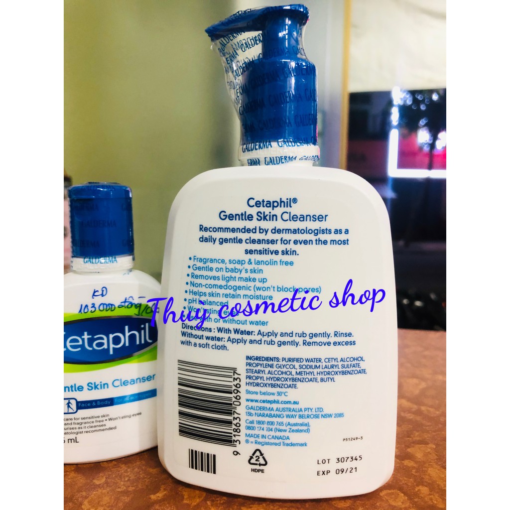[Mã COS1904 giảm 8% đơn 300K] Sữa Rửa Mặt Cetaphil Gentle Skin Cleaner ( 125ml-500ml) | BigBuy360 - bigbuy360.vn