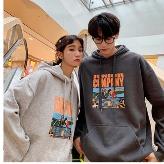 ZHELIHANGFEI Áo Hoodie Tay Dài In Hình Phong Cách Học Sinh Dễ Phối Đồ